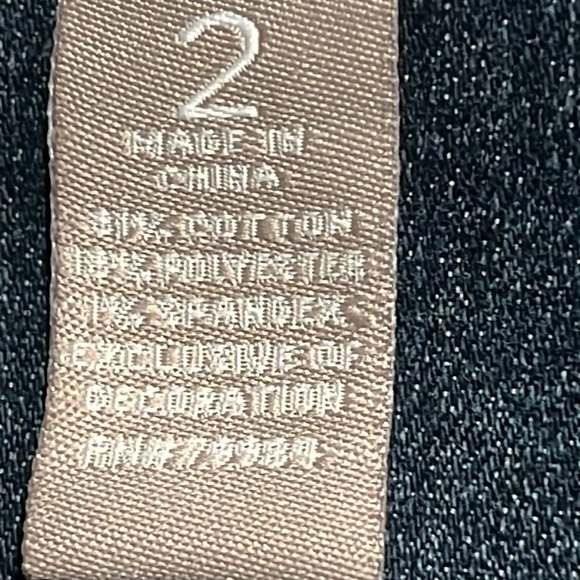 Chico's Dark Blue Denim JACKET WOMENS SIZE 2= L/ XL - Picture 9 of 9